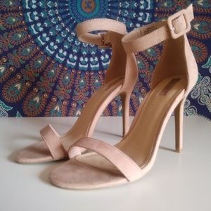 Tan Suede Stiletto Heels